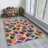 Kurzflor-Teppich In Bunt 2 Kurzflor-Teppich In Bunt -Allgemeiner Haushaltswarenladen aberto design kurzflor teppich in bunt