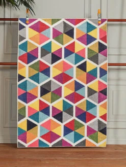 Kurzflor-Teppich In Bunt -Allgemeiner Haushaltswarenladen aberto design kurzflor teppich in bunt 2