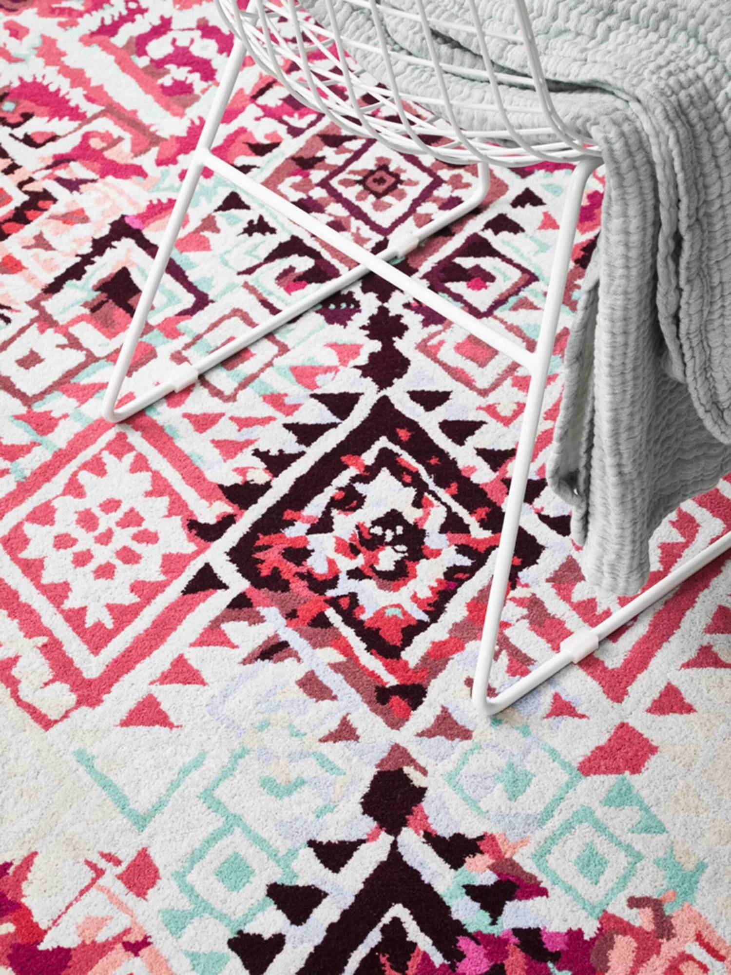 Accessorize Kurzflorteppich Love Vintage In Rosa Pink 8 Accessorize Kurzflorteppich Love Vintage In Rosa Pink – Bild 6