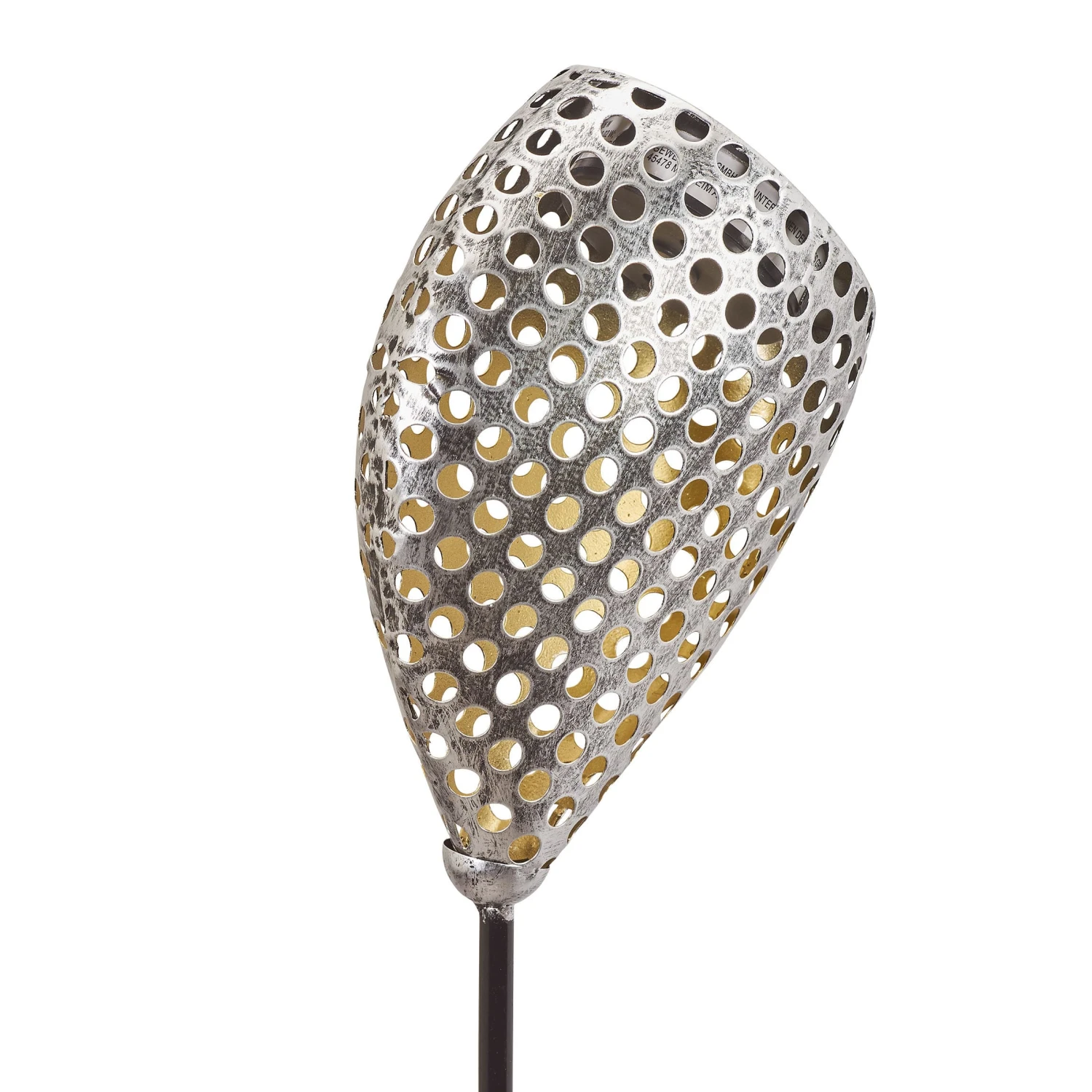 Solar LED Dekostecker 2er Set Metall Kelch Schräg KABELLOS In Silber 4 Solar LED Dekostecker 2er Set Metall Kelch Schräg KABELLOS In Silber – Bild 2