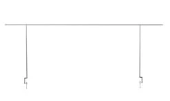 Tischdekostange Mit Klemme In Silber