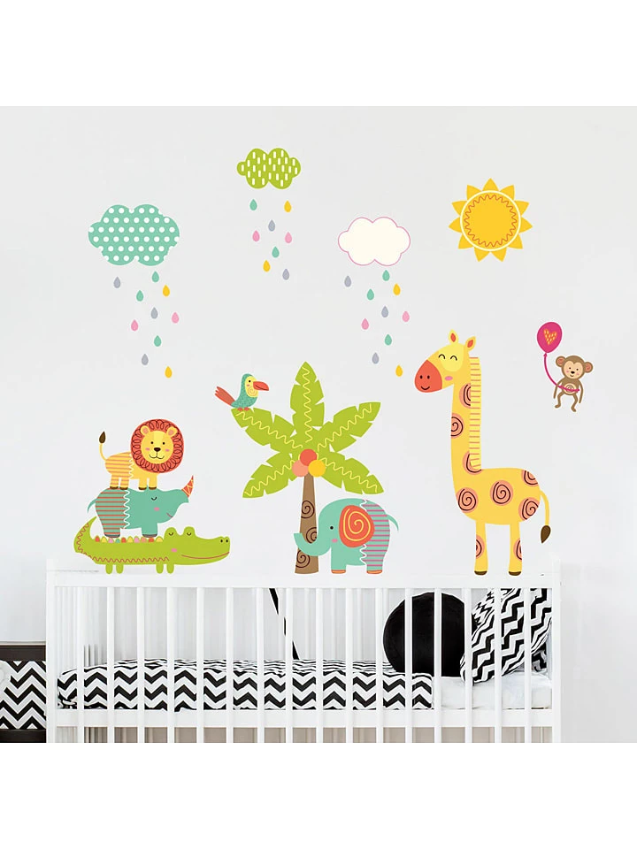 Ambiance Wandtattoo "Tiere In Der Savanne" 3 Ambiance Wandtattoo "Tiere In Der Savanne"