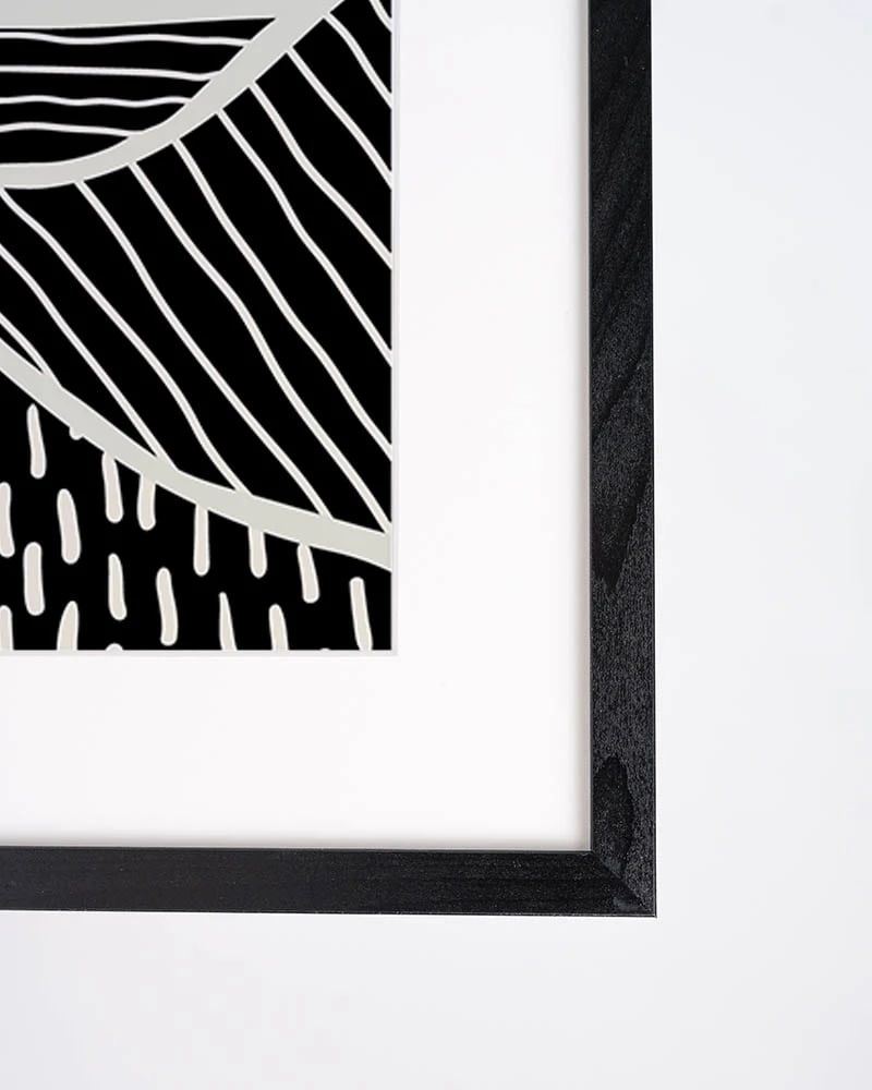 Wandbild " Boho Landschaft " In Schwarz 6 Wandbild " Boho Landschaft " In Schwarz – Bild 4