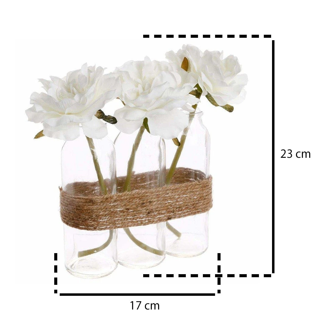 Kunstblumen In Einer Vase In Beige 5 Kunstblumen In Einer Vase In Beige – Bild 3