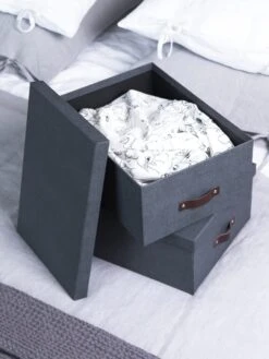 2er-Set: Aufbewahrungsboxen "Ulrika" In Schwarz -Allgemeiner Haushaltswarenladen bigsobox 2er set aufbewahrungsboxen ulrika in schwarz 3