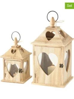 2er-Set: Laternen "Jules" In Natur