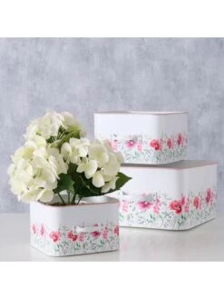 3er-Set: Aufbewahrungskisten "Melina" In Weiß -Allgemeiner Haushaltswarenladen boltze 3er set aufbewahrungskisten melina in weiss 5