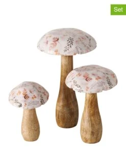 3er-Set: Dekofiguren "Albert" In Hellbraun - (H)26 Cm