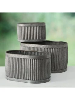 3er-Set: Pflanztöpfe "Dalia" In Grau -Allgemeiner Haushaltswarenladen boltze 3er set pflanztopfe dalia in grau 3