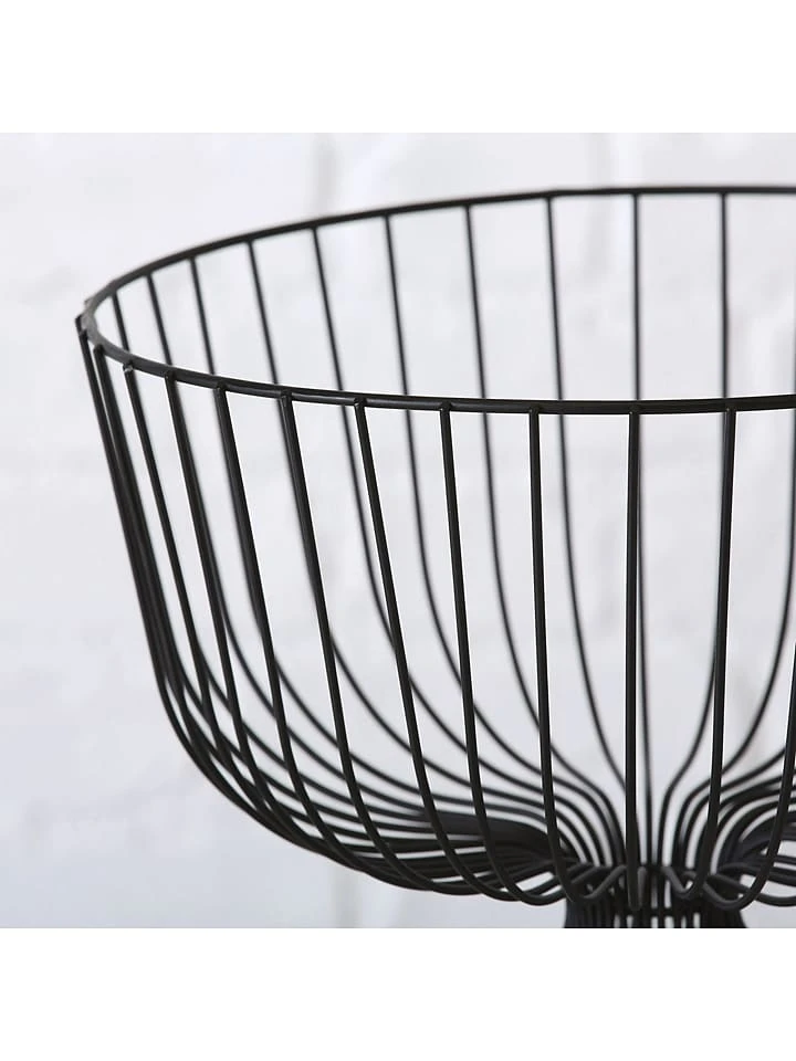 Dekoschale "Tora" In Schwarz - (H)25 X Ø 30 Cm 4 Dekoschale "Tora" In Schwarz - (H)25 X Ø 30 Cm – Bild 2