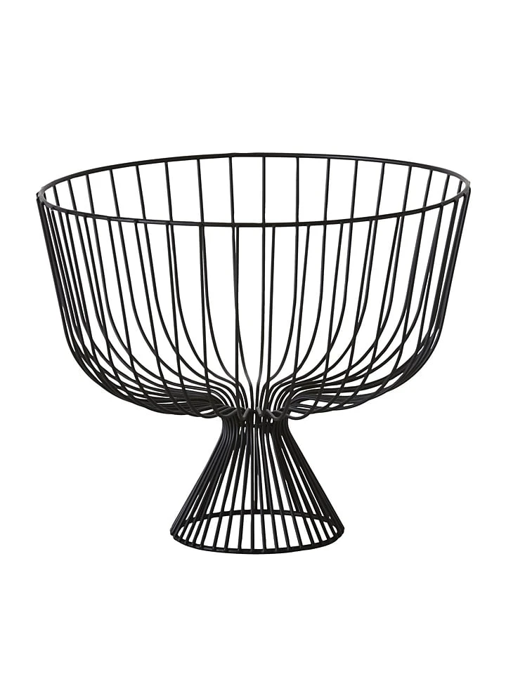 Dekoschale "Tora" In Schwarz - (H)25 X Ø 30 Cm 3 Dekoschale "Tora" In Schwarz - (H)25 X Ø 30 Cm