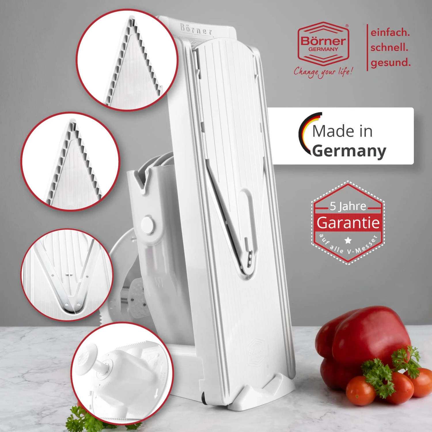 Gemüsehobel V3 TrendLine Profi Set In Orange 6 Gemüsehobel V3 TrendLine Profi Set In Orange – Bild 4