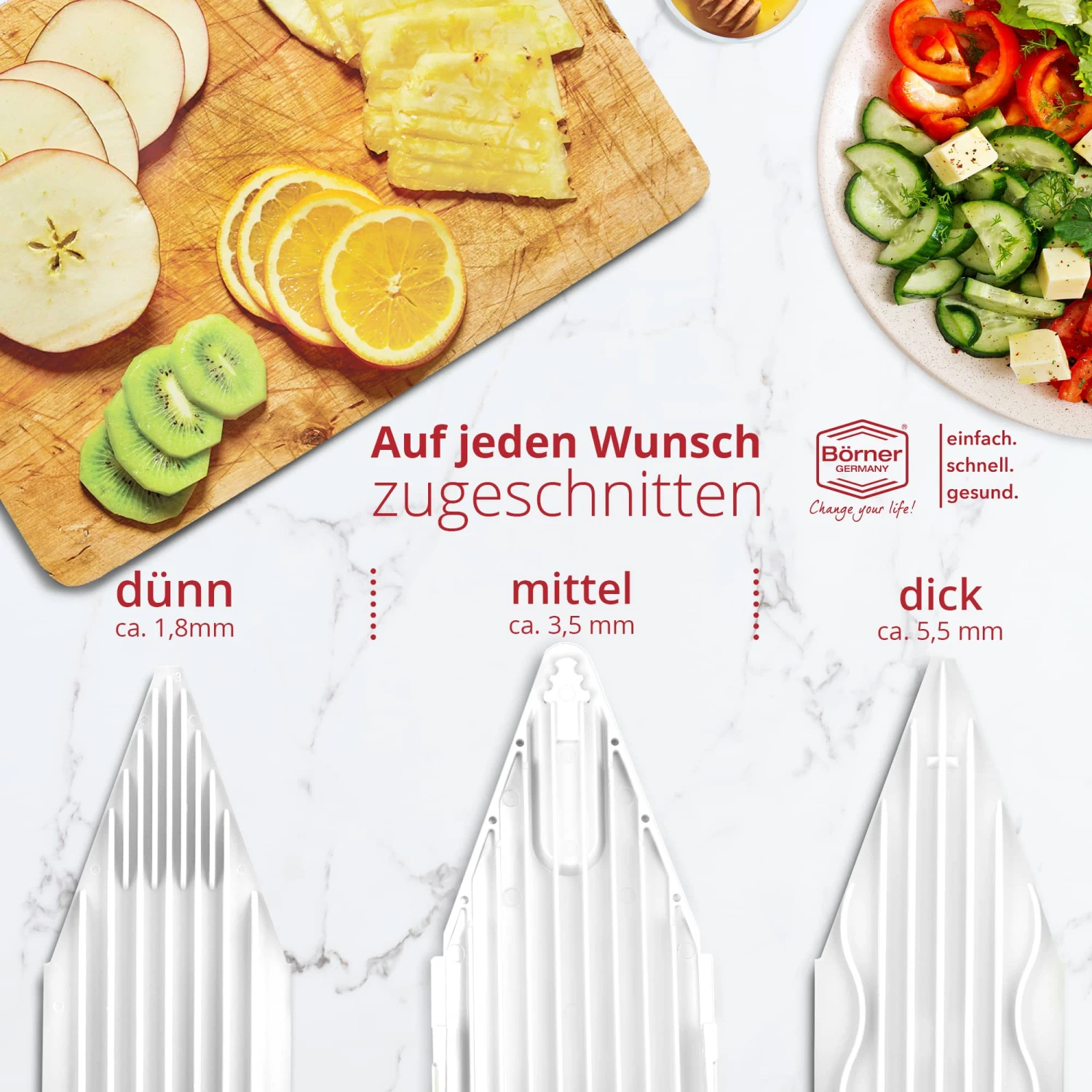 Gemüsehobel V3 TrendLine Profi Set In Orange 10 Gemüsehobel V3 TrendLine Profi Set In Orange – Bild 8