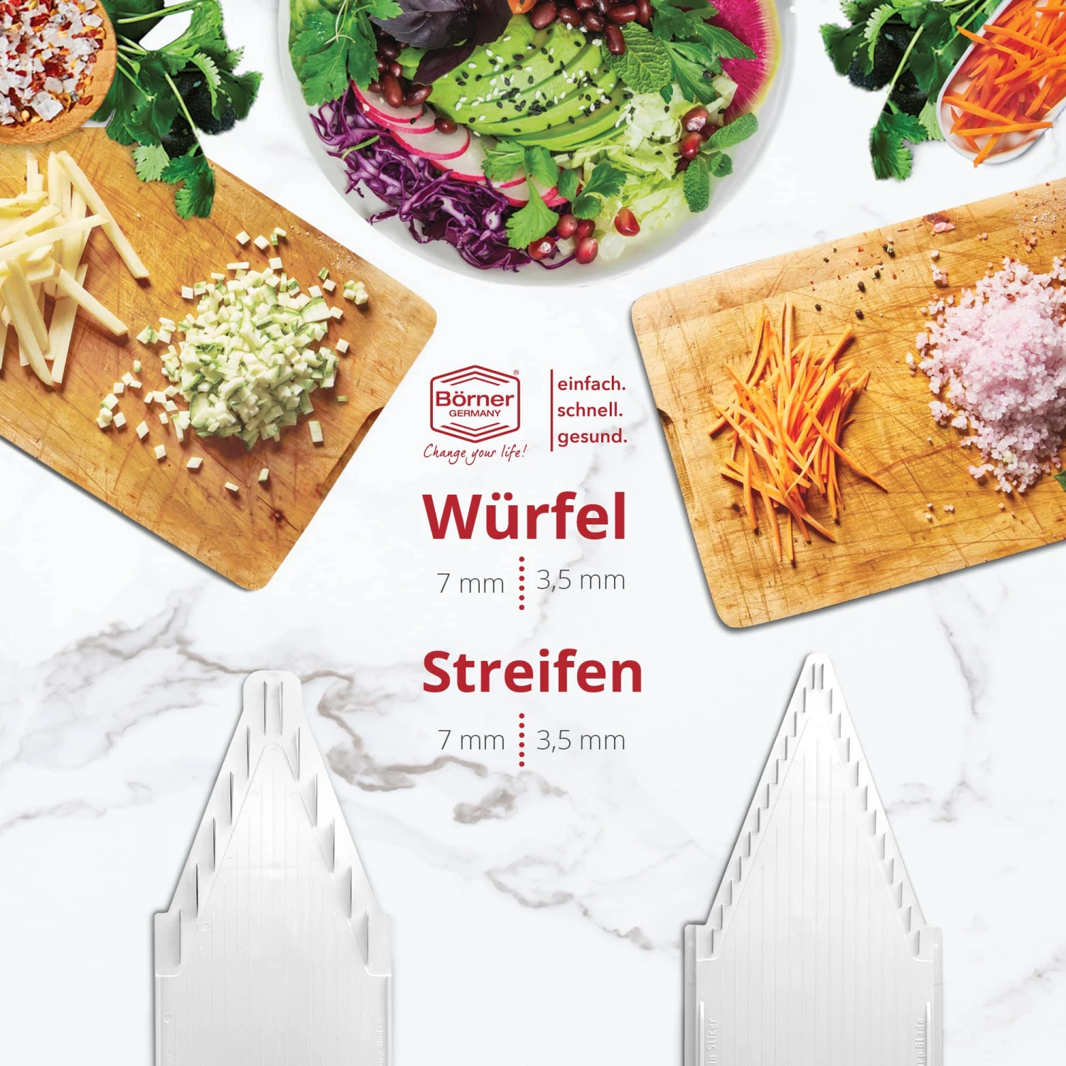 Gemüsehobel V3 TrendLine Profi Set In Orange 12 Gemüsehobel V3 TrendLine Profi Set In Orange – Bild 10