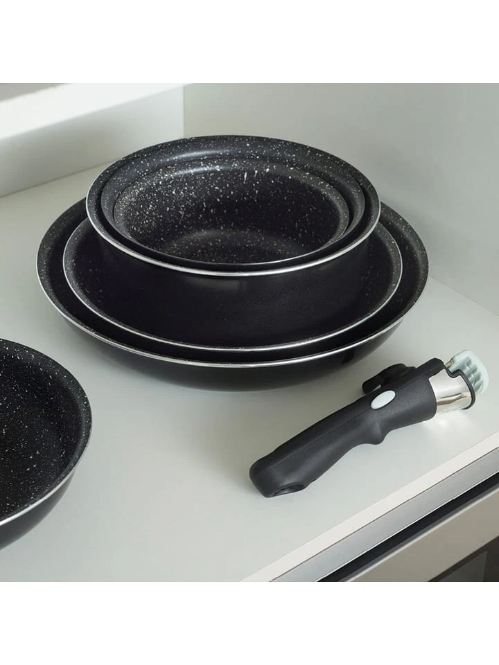 Brandt 9tlg. Kochgeschirr-Set In Schwarz 4 Brandt 9tlg. Kochgeschirr-Set In Schwarz – Bild 2