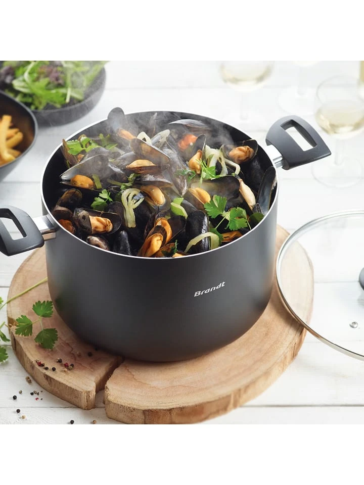 Brandt 9tlg. Kochgeschirr-Set In Schwarz 6 Brandt 9tlg. Kochgeschirr-Set In Schwarz – Bild 4