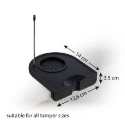 2-tlg. Set Tampermatte Mit Latte Pen In Schwarz, Maße: 12,6x14x17 Cm -Allgemeiner Haushaltswarenladen buddys bar 2 tlg set tampermatte mit latte pen in schwarz masse 12 6x14x17 cm 8