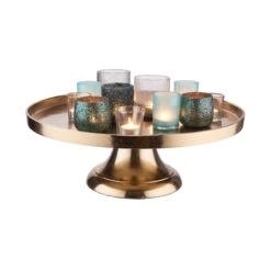 Deko-Teller Mit Fuß Ø50cm BANQUET In Gold 13 Deko-Teller Mit Fuß Ø50cm BANQUET In Gold -Allgemeiner Haushaltswarenladen butlers deko teller mit fuss o50cm banquet in gold 5