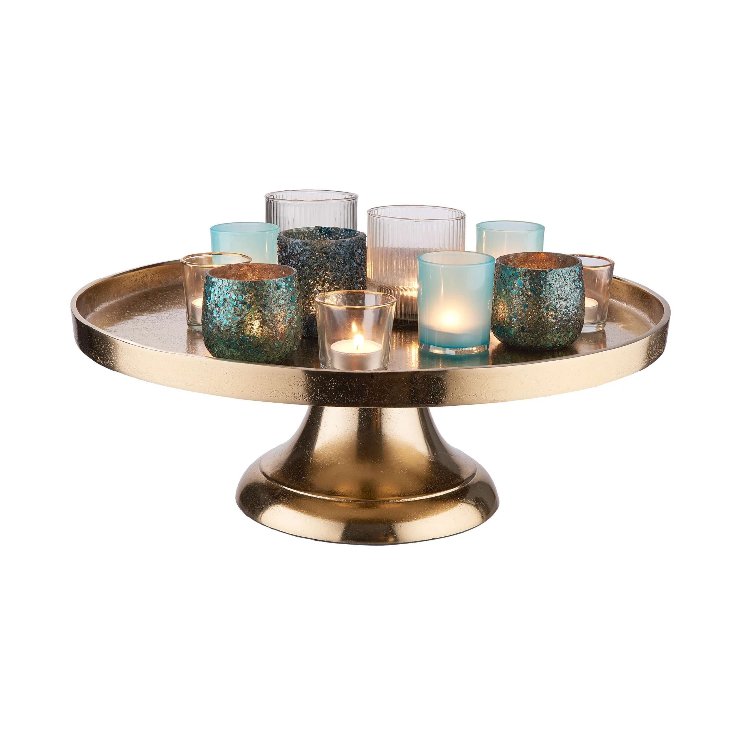 Deko-Teller Mit Fuß Ø50cm BANQUET In Gold 8 Deko-Teller Mit Fuß Ø50cm BANQUET In Gold – Bild 6