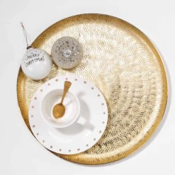 Deko-Teller Ø38cm GOLDEN STAR In Gold -Allgemeiner Haushaltswarenladen butlers deko teller o38cm golden star in gold 2