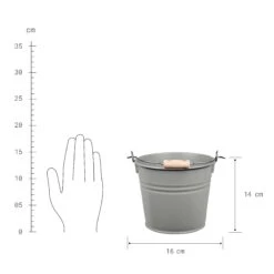 Eimer 2l ZINC In Grau 7 Eimer 2l ZINC In Grau -Allgemeiner Haushaltswarenladen butlers eimer 2l zinc in grau 2