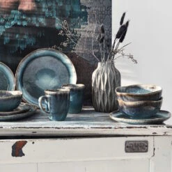 Geschirr-Set 16-tlg. HILDA In Dunkelblau -Allgemeiner Haushaltswarenladen butlers geschirr set 16 tlg hilda in dunkelblau 19