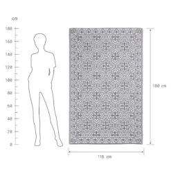 In- & Outdoor-Teppich Kacheln L 180 X B 118cm COLOUR CLASH In Grau-Weiß 9 In- & Outdoor-Teppich Kacheln L 180 X B 118cm COLOUR CLASH In Grau-Weiß -Allgemeiner Haushaltswarenladen butlers in and outdoor teppich kacheln l 180 x b 118cm colour clash in grau weiss 2