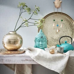 Kopf Höhe 23cm BUDDHA In Türkis -Allgemeiner Haushaltswarenladen butlers kopf hohe 23cm buddha in turkis 6