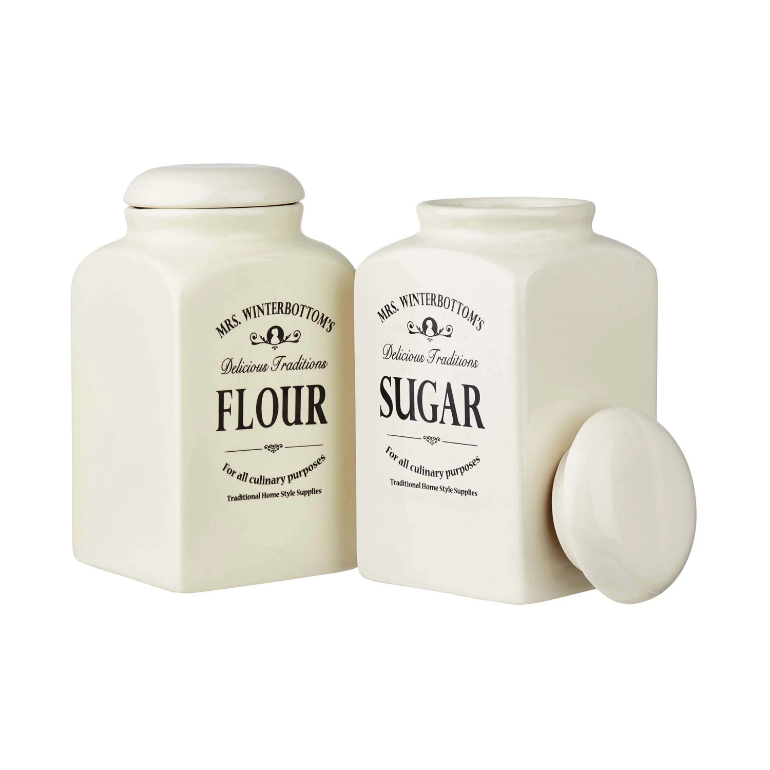 Mehl- & Zuckerdose MRS. WINTERBOTTOM'S In Creme 9 Mehl- & Zuckerdose MRS. WINTERBOTTOM'S In Creme – Bild 7