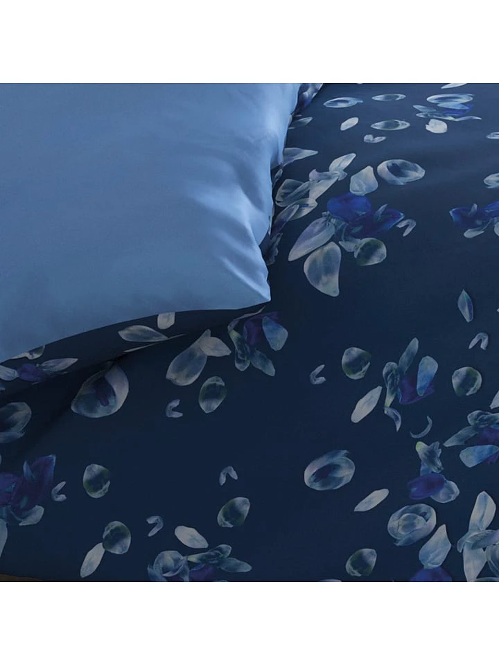 Cacharel Satin-Bettwäsche-Set "Aurore" In Blau 5 Cacharel Satin-Bettwäsche-Set "Aurore" In Blau – Bild 3