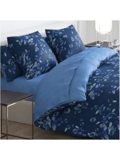 Cacharel Satin-Bettwäsche-Set "Aurore" In Blau