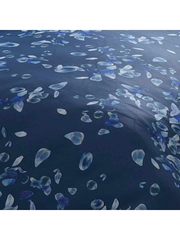 Cacharel Satin-Bettwäsche-Set "Aurore" In Blau 7 Cacharel Satin-Bettwäsche-Set "Aurore" In Blau – Bild 5