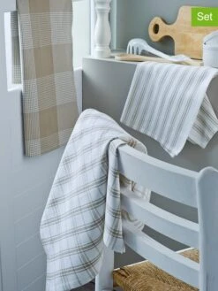 3er-Set: Geschirrtücher "Dilo" In Grau