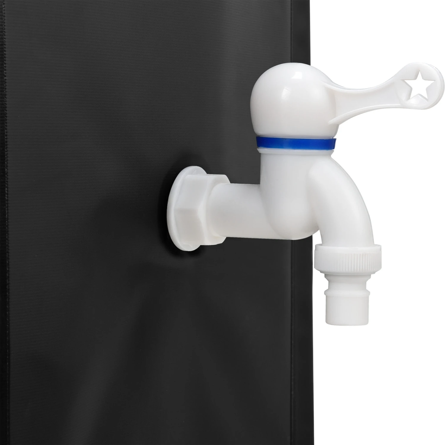 Regenwassertank In Schwarz (V)250l (D)80cm (H)98cm 8 Regenwassertank In Schwarz (V)250l (D)80cm (H)98cm – Bild 6