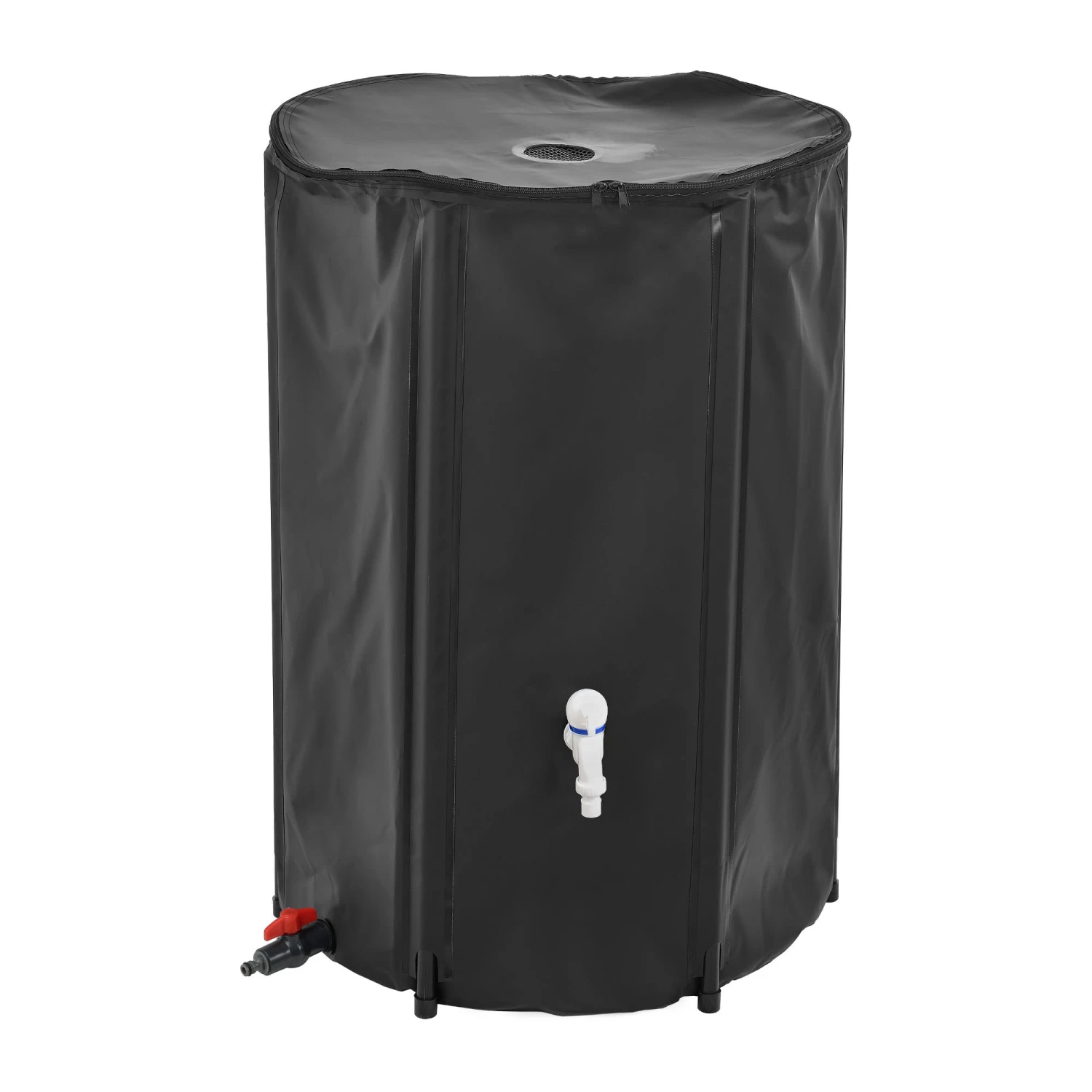 Regenwassertank In Schwarz (V)250l (D)80cm (H)98cm 3 Regenwassertank In Schwarz (V)250l (D)80cm (H)98cm