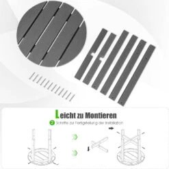 Beistelltisch HDPE In Grau 10 Beistelltisch HDPE In Grau -Allgemeiner Haushaltswarenladen costway beistelltisch hdpe in grau 3