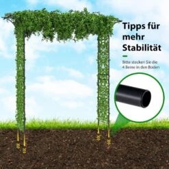 Rosenbogen Metall 206cm In Schwarz 8 Rosenbogen Metall 206cm In Schwarz -Allgemeiner Haushaltswarenladen costway rosenbogen metall 206cm in schwarz 2