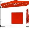 Sonnenschirm Rechteckig 300x300cm In Rot 1 Sonnenschirm Rechteckig 300x300cm In Rot -Allgemeiner Haushaltswarenladen costway sonnenschirm rechteckig 300x300cm in rot
