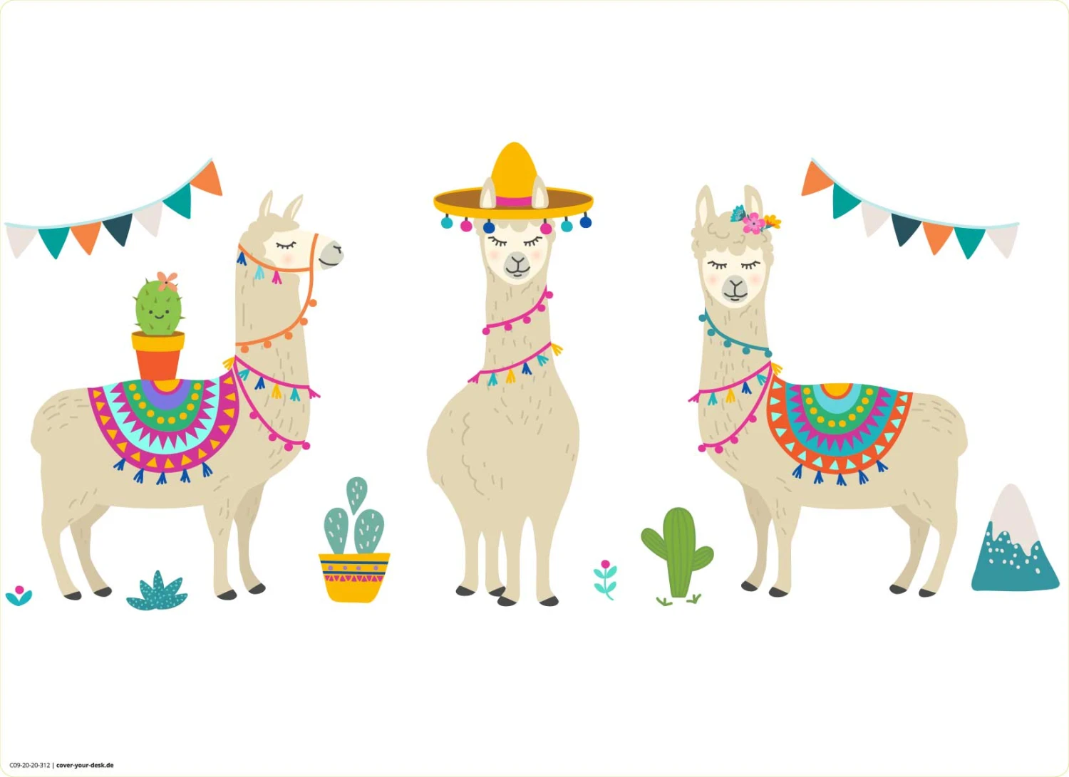 Tischset I Platzset Abwaschbar - Alpaka - Aus Erstklassigem Vinyl (Kunststoff Ð BPA-frei) - 1 Stück - 44 X 32 Cm - Rutschfeste Tischdekoration 3 Tischset I Platzset Abwaschbar - Alpaka - Aus Erstklassigem Vinyl (Kunststoff Ð BPA-frei) - 1 Stück - 44 X 32 Cm - Rutschfeste Tischdekoration