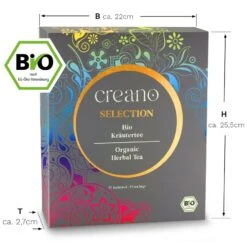 GESCHENK-BOX "Kräuter-Früchte -TEE" BIO 27 Teebeutel In 9 Sorten 10 GESCHENK-BOX "Kräuter-Früchte -TEE" BIO 27 Teebeutel In 9 Sorten -Allgemeiner Haushaltswarenladen creano geschenk box krauter fruchte tee bio 27 teebeutel in 9 sorten 2