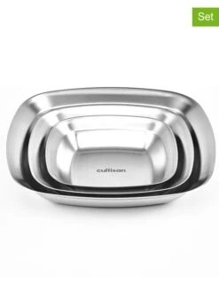 3er-Set: Edelstahl-Schüsseln "Living"