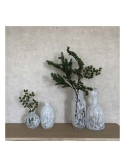 Vase "Alan" In Weiß - (H)20 X Ø 11 Cm -Allgemeiner Haushaltswarenladen deco lorrie vase alan in weiss h 20 x o 11 cm 2