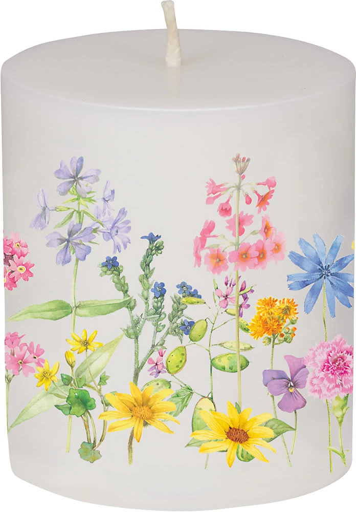 Stumpen-Kerze GartenLiebe (Bastin) 3 Stumpen-Kerze GartenLiebe (Bastin)