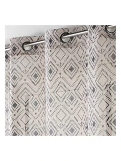 Gardine "Nailka" In Beige/ Schwarz -Allgemeiner Haushaltswarenladen douceur dinterieur gardine nailka in beige schwarz 2