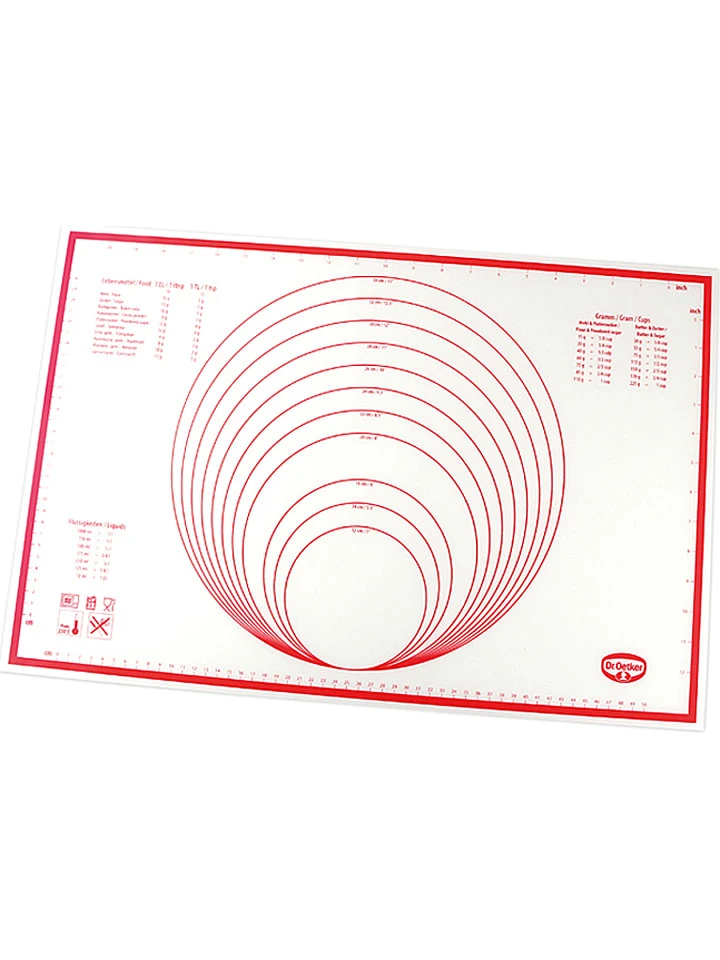 Dr. Oetker Silikon-Backmatte "Flexxible Love" In Weiß/ Rot - (L)60 X (B)40 Cm 3 Dr. Oetker Silikon-Backmatte "Flexxible Love" In Weiß/ Rot - (L)60 X (B)40 Cm