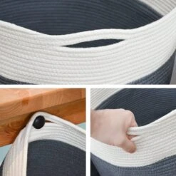 35l Baumwoll Seilkorb Ø39x30cm In Bunt 15 35l Baumwoll Seilkorb Ø39x30cm In Bunt -Allgemeiner Haushaltswarenladen dunedesign 35l baumwoll seilkorb o39x30cm in bunt 5