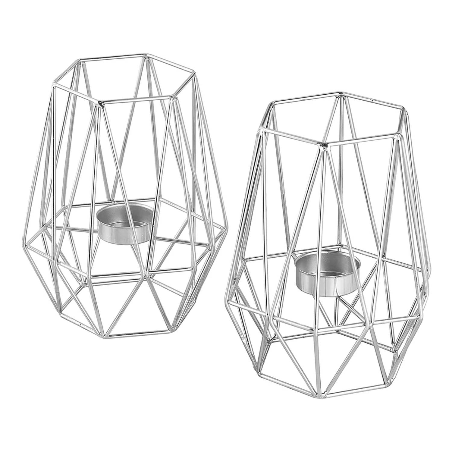 2 Er-Set Teelicht-/ Kerzenhalter Vintage Big In Silber 3 2 Er-Set Teelicht-/ Kerzenhalter Vintage Big In Silber
