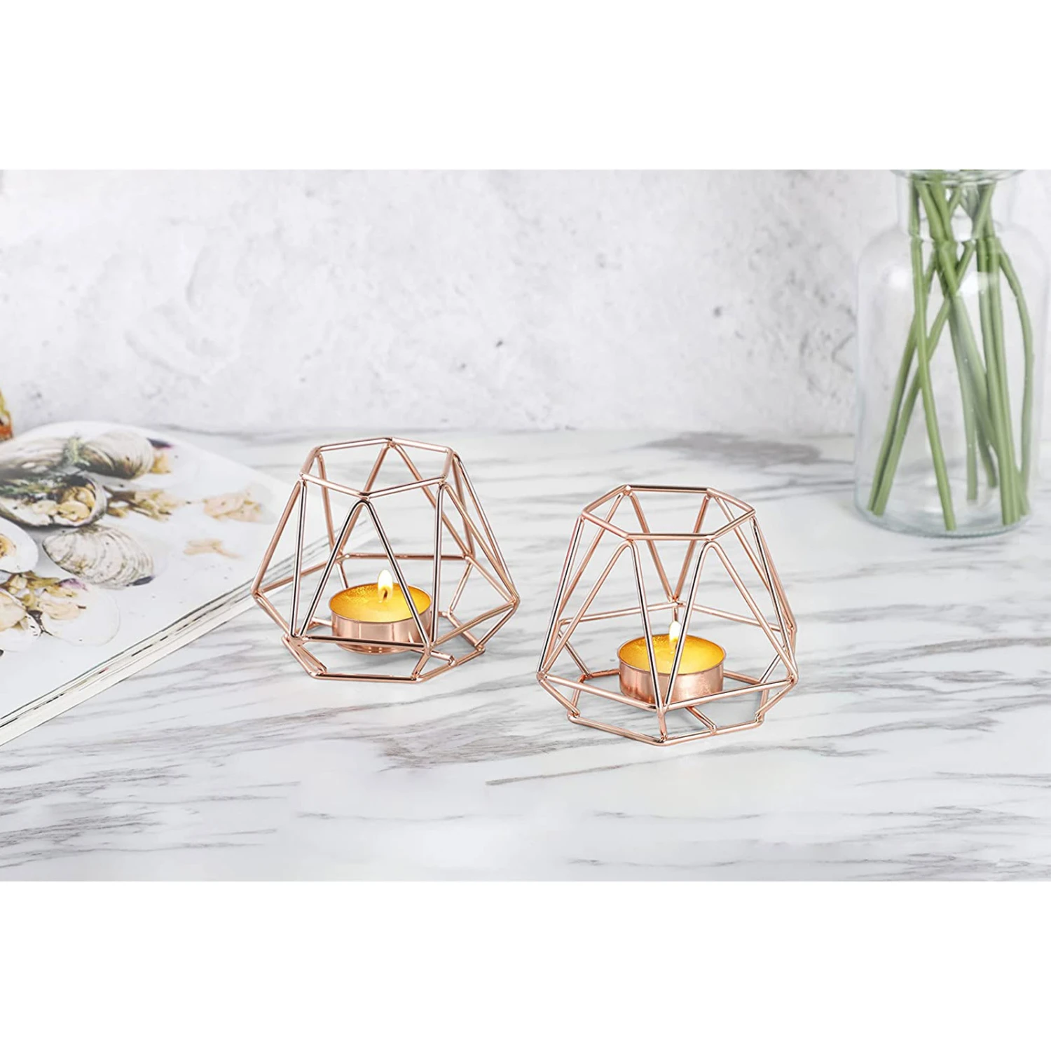 2 Er-Set Teelicht-/ Kerzenhalter Vintage Small In Kupfer 4 2 Er-Set Teelicht-/ Kerzenhalter Vintage Small In Kupfer – Bild 2