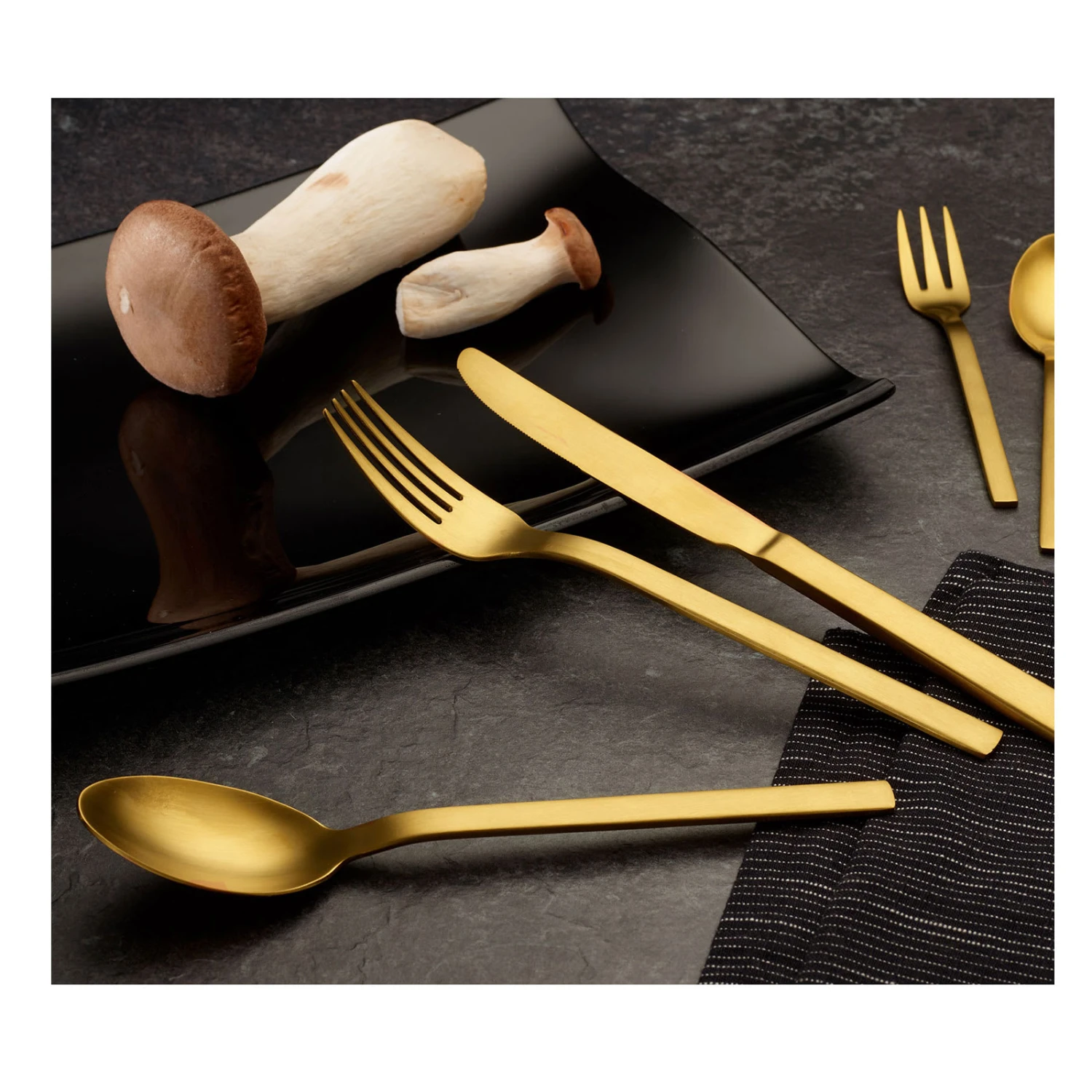30 Tlg. Set Besteck-Set "Alexander Herrmann" In Gold 4 30 Tlg. Set Besteck-Set "Alexander Herrmann" In Gold – Bild 2