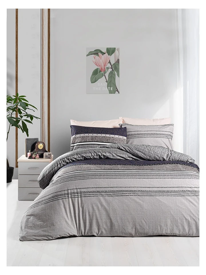 Renforcé-Bettwäsche-Set In Grau 3 Renforcé-Bettwäsche-Set In Grau